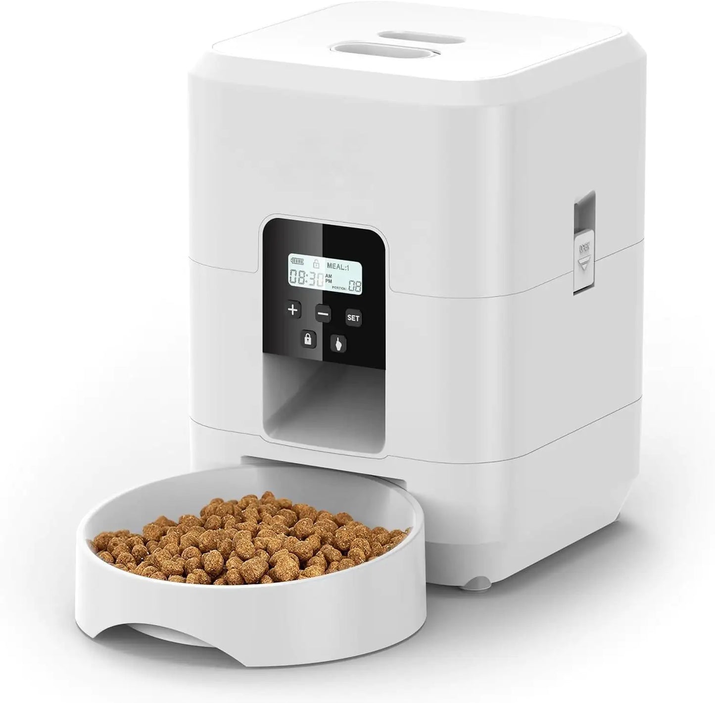 WhiskerWare Smart Automatic Cat Feeder – Programmable Pet Food Dispenser with Portion Control & Freshness Seal